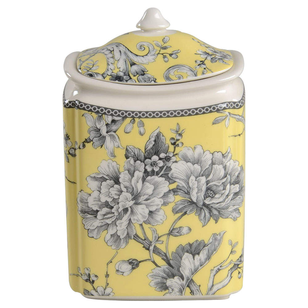 Adelaide Yellow Medium Canister & Lid by 222 Fifth (PTS)-1