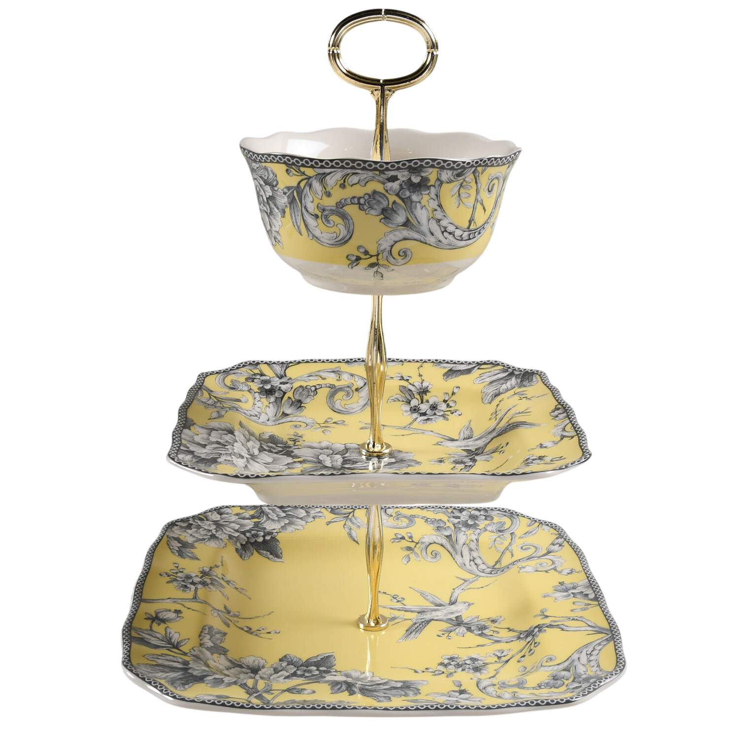 Adelaide Yellow Tiered Fruit Dip HC by 222 Fifth (PTS)-1