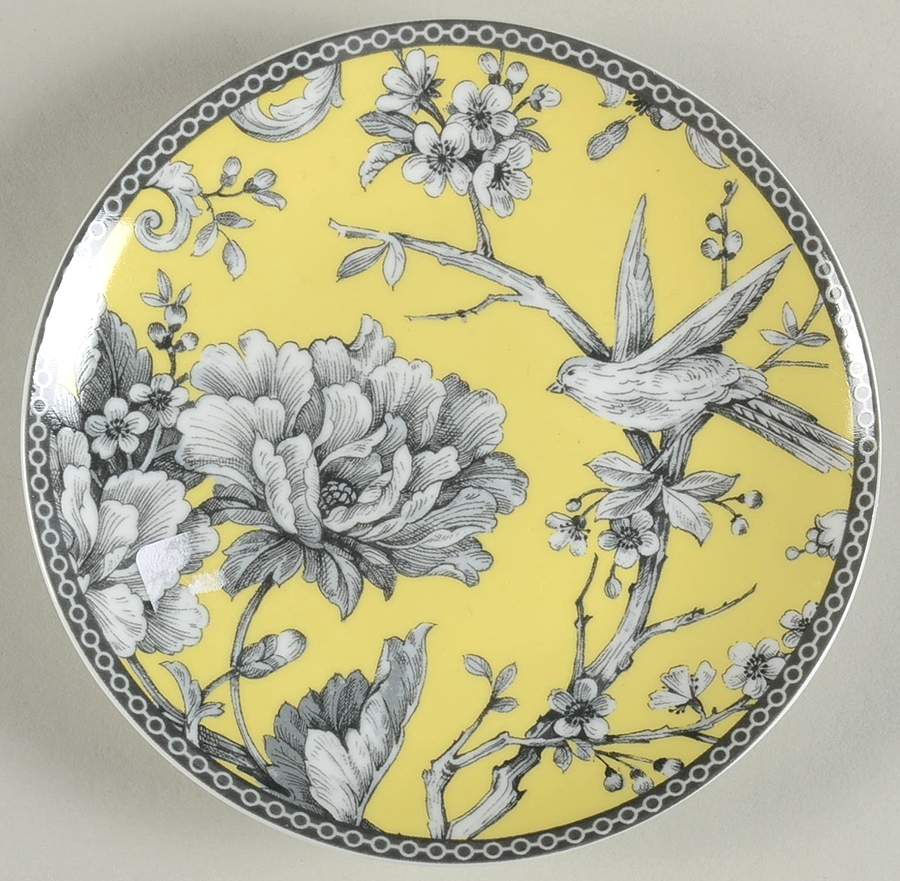 Adelaide Yellow Appetizer Plate by 222 Fifth (PTS)-1