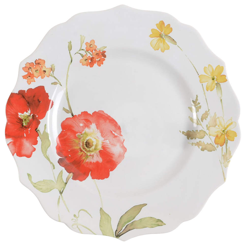 Gaia Red Salad Plate by 222 Fifth (PTS)-1