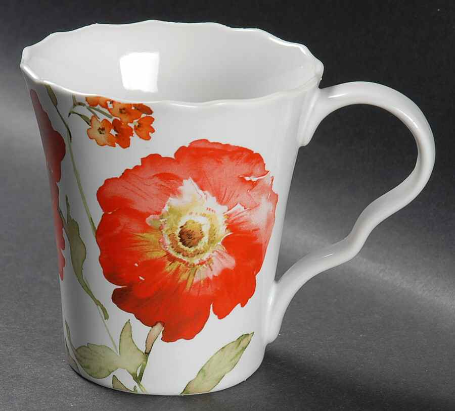 Gaia Red Mug by 222 Fifth (PTS)-1