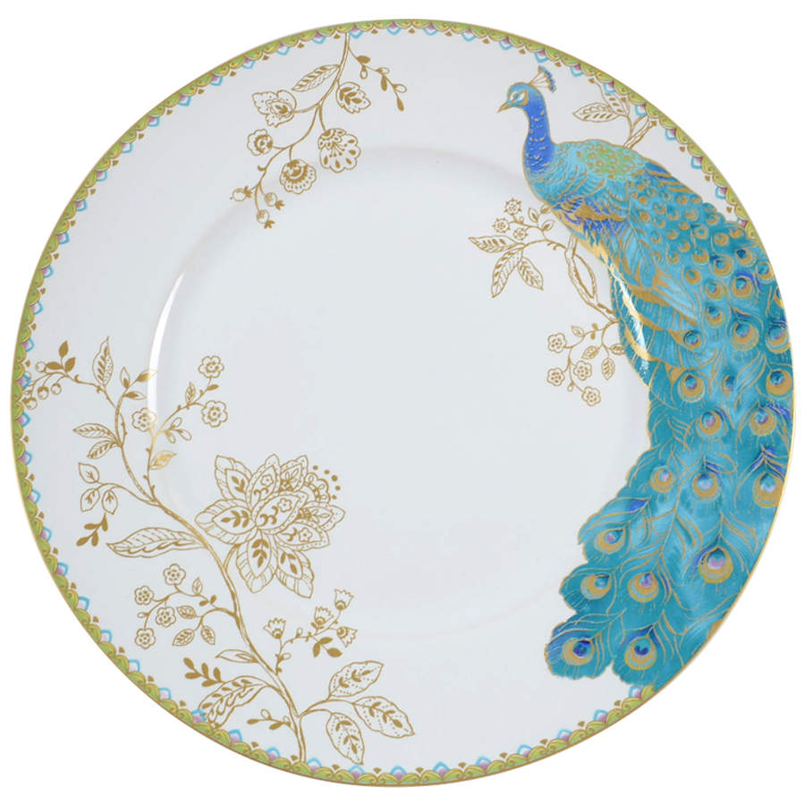 Peacock Garden Dinner Plate by 222 Fifth (PTS)-1