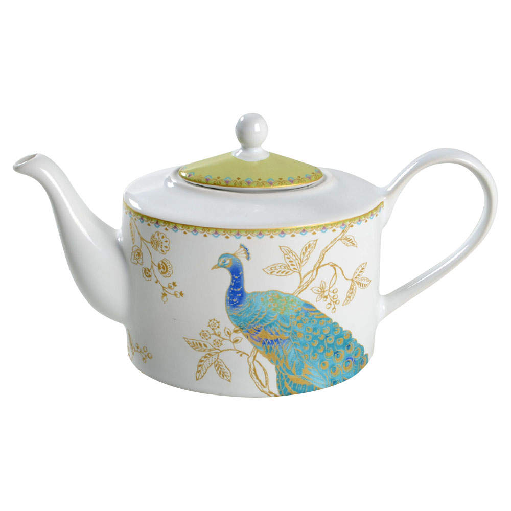 Peacock Garden Teapot & Lid by 222 Fifth (PTS)-1