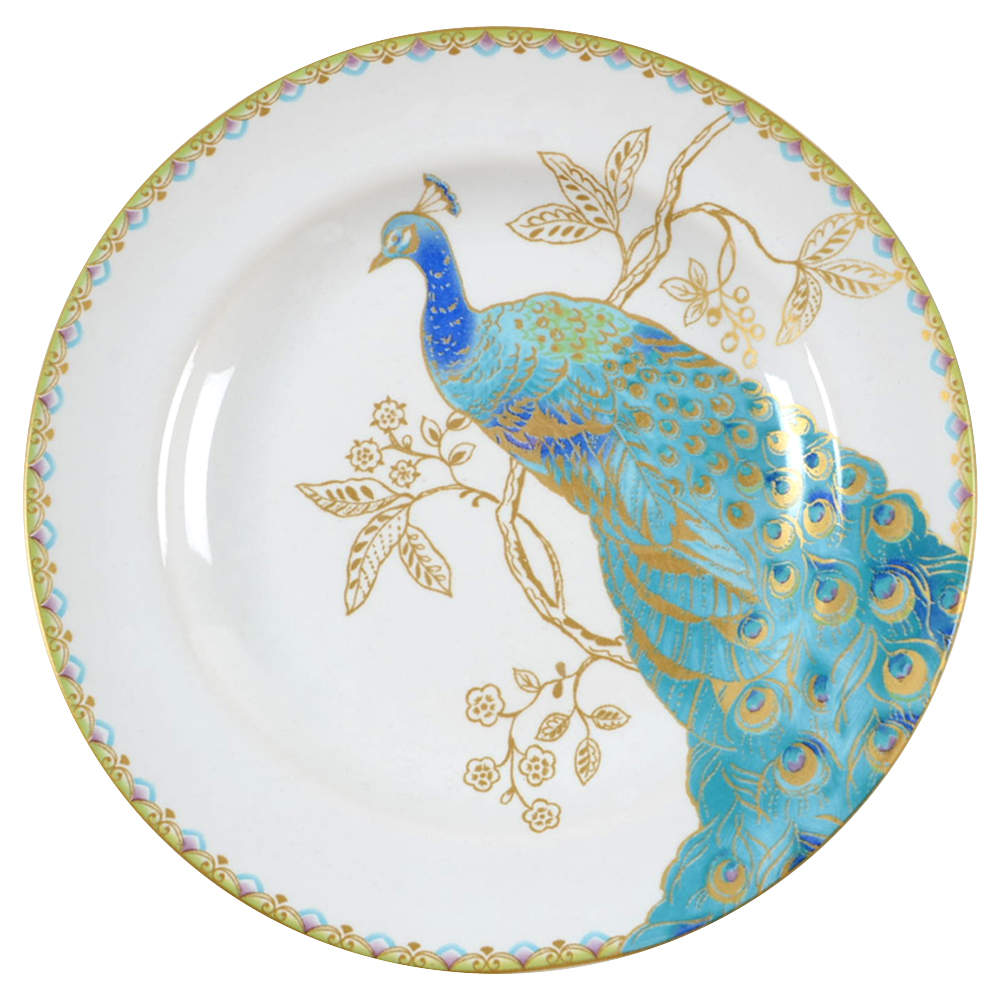 Peacock Garden Appetizer Plate by 222 Fifth (PTS)-1