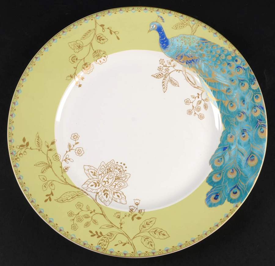 Peacock Garden Dinner Plate by 222 Fifth (PTS)-1