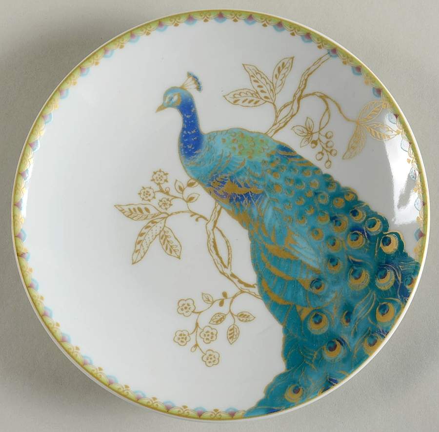 Peacock Garden Appetizer Plate by 222 Fifth (PTS)-1