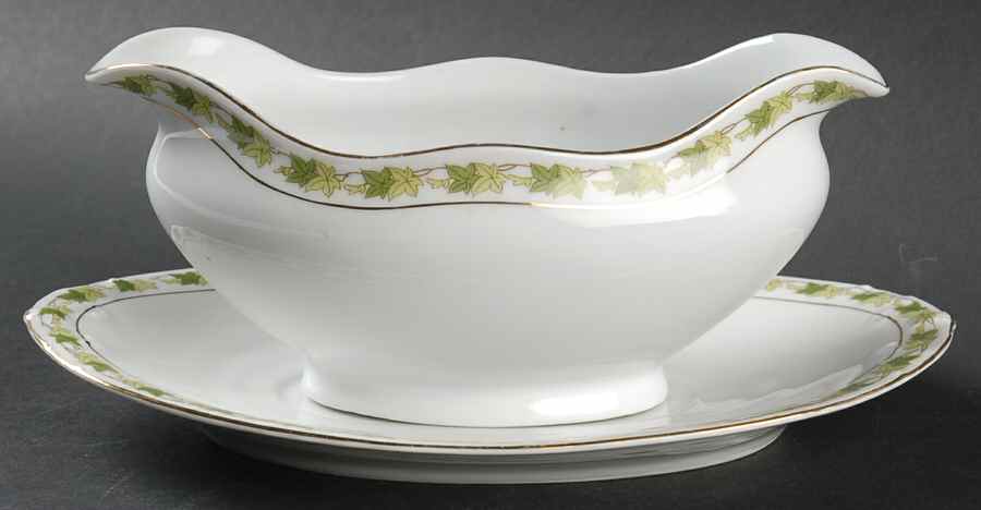 ADH26 Gravy Boat & Underplate by Adolf Persch-1