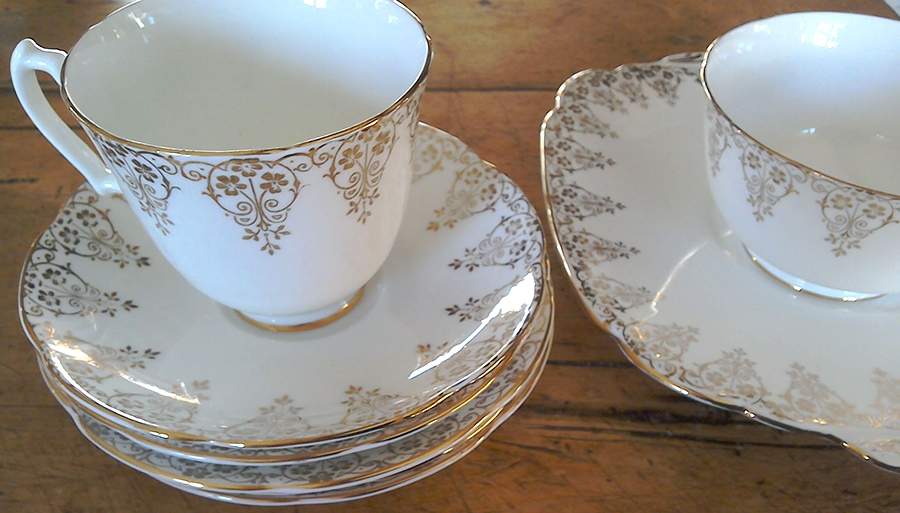 16711Y Footed Cup & Saucer Set by Adderley-1