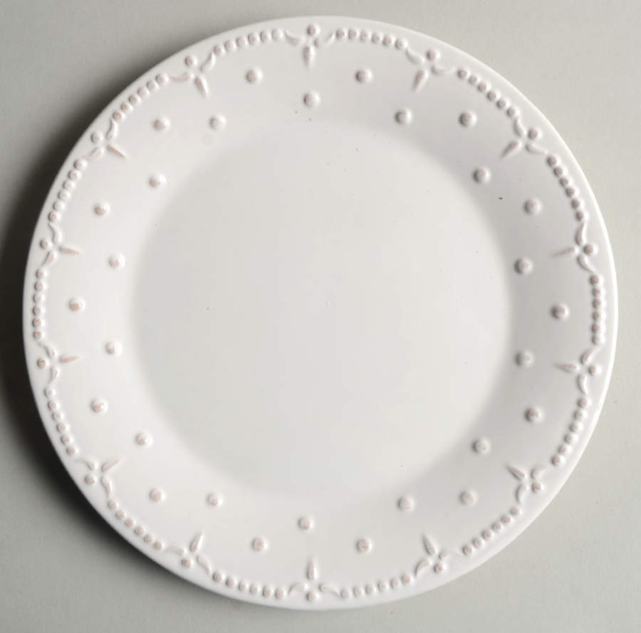 Genevieve White Salad Plate by American Atelier-1