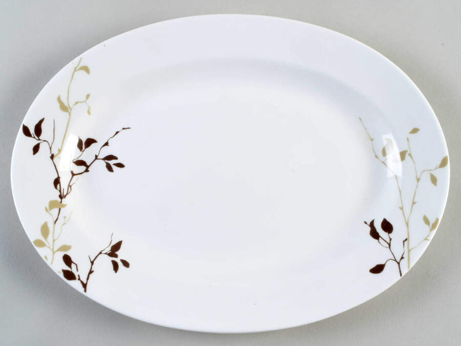 Rowena 14" Oval Serving Platter by 222 Fifth (PTS)-1