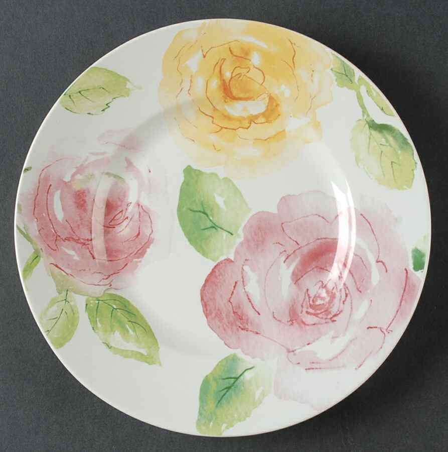 Pasadena Rose Salad Plate by 222 Fifth (PTS)-1