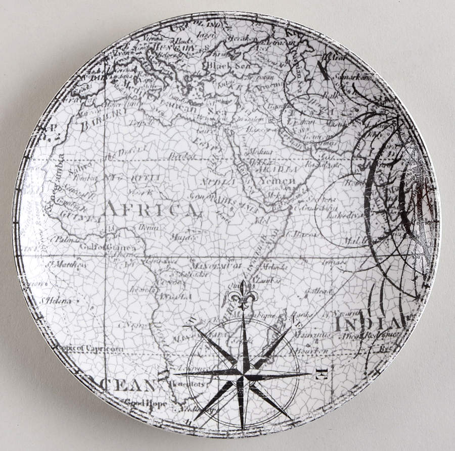Due North Appetizer Plate by 222 Fifth (PTS)-1