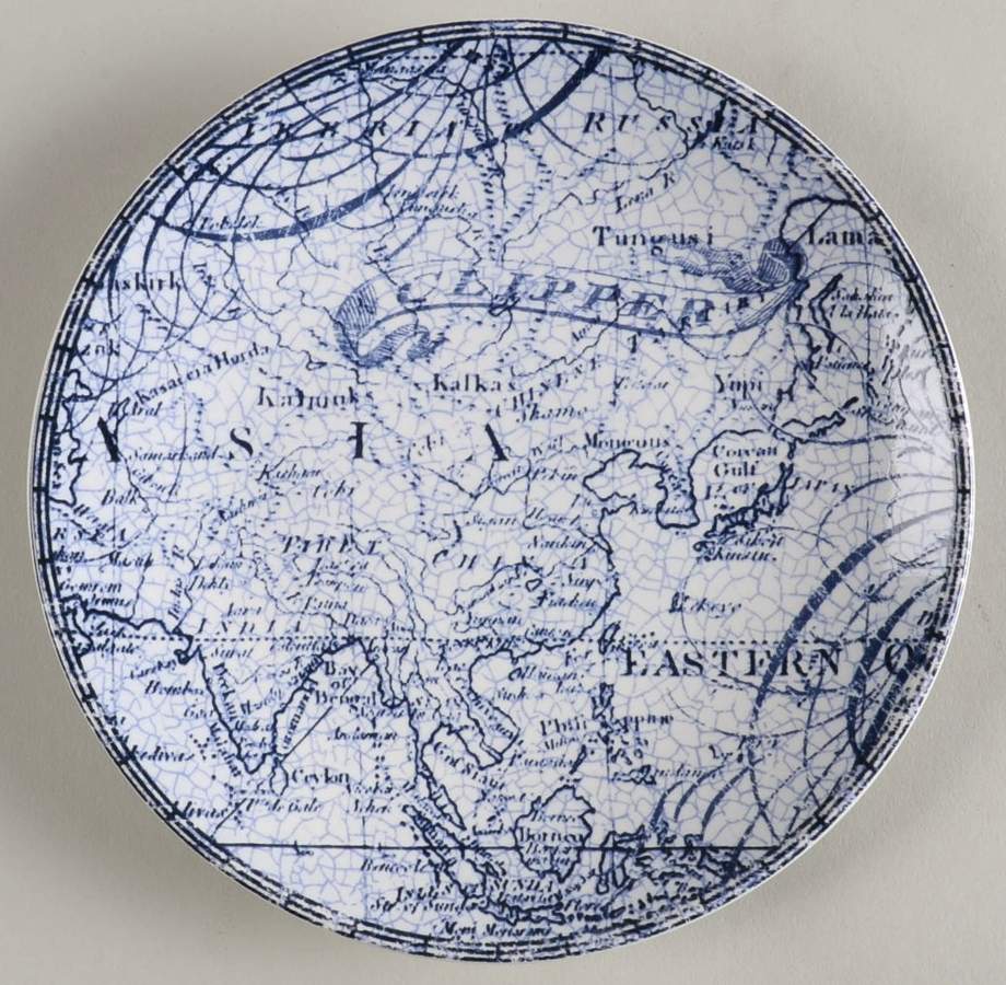 Due North Appetizer Plate by 222 Fifth (PTS)-1