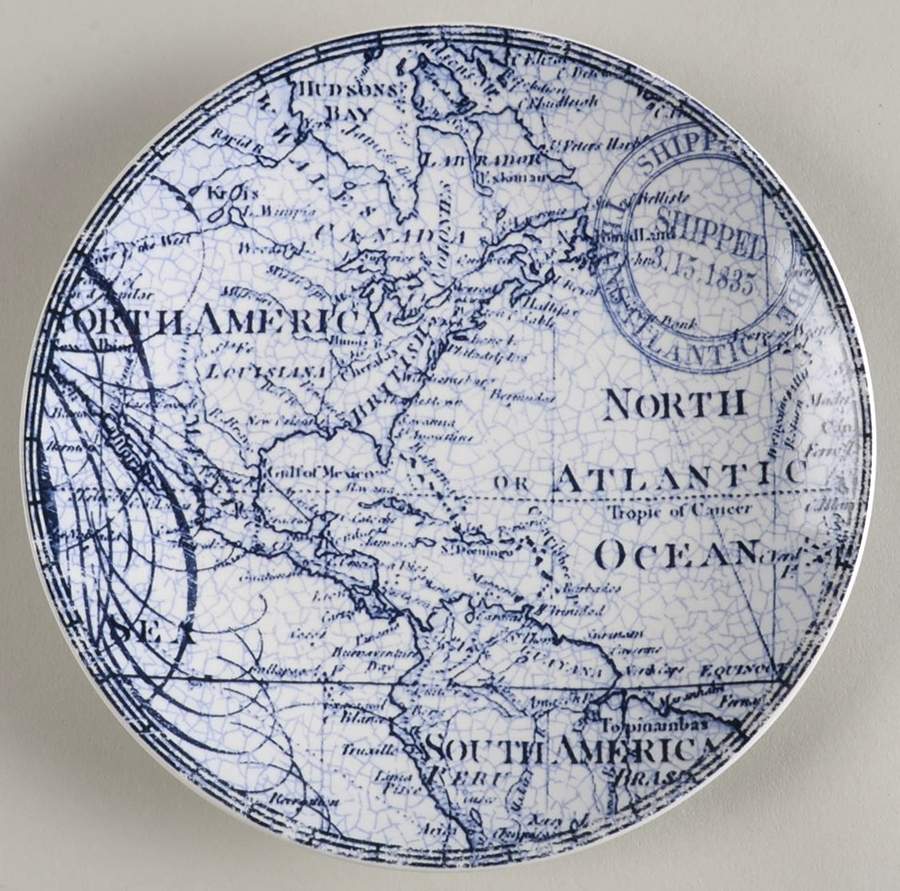 Due North Appetizer Plate by 222 Fifth (PTS)-1