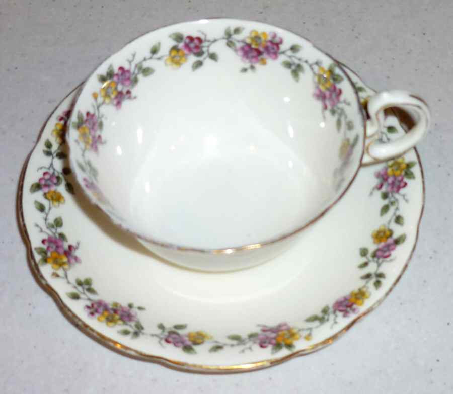A3447 Footed Cup & Saucer Set by John  Aynsley & Sons-1