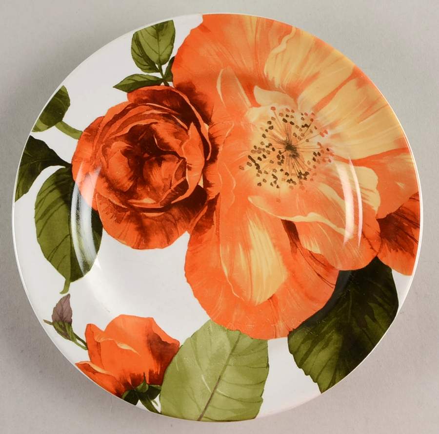 Mirelle Orange Appetizer Plate by 222 Fifth (PTS)-1