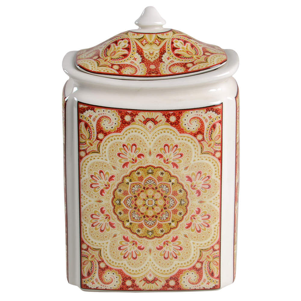 Lyria Saffron Medium Canister & Lid by 222 Fifth (PTS)-1