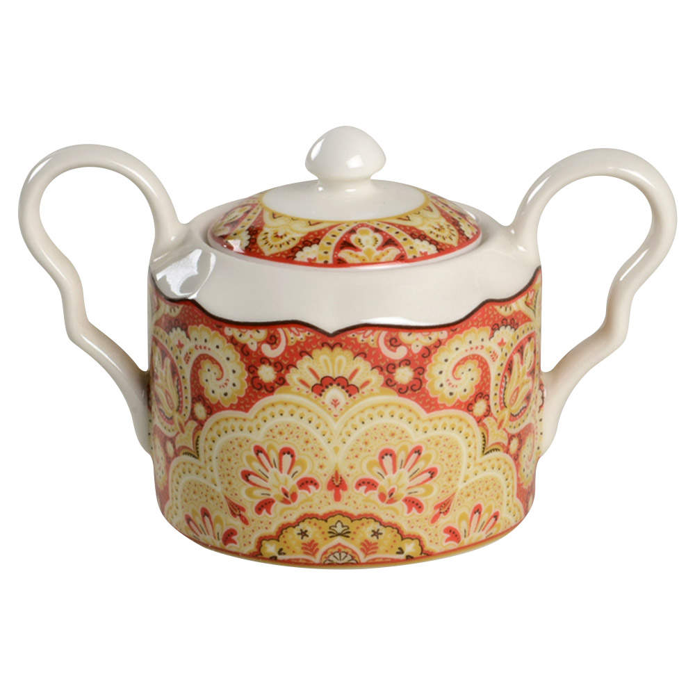 Lyria Saffron Sugar Bowl & Lid by 222 Fifth (PTS)-1
