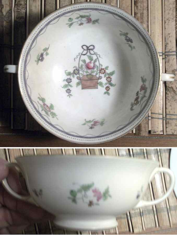 A1676 Footed Cream Soup Bowl by John  Aynsley & Sons-1