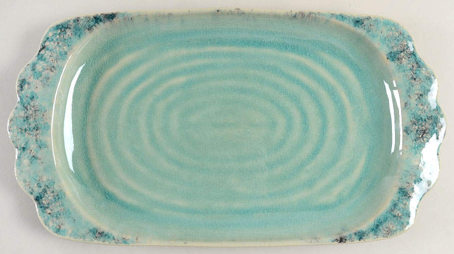 Old Havana Mint 15" Rectangular Serving Platter by Anthropologie-1