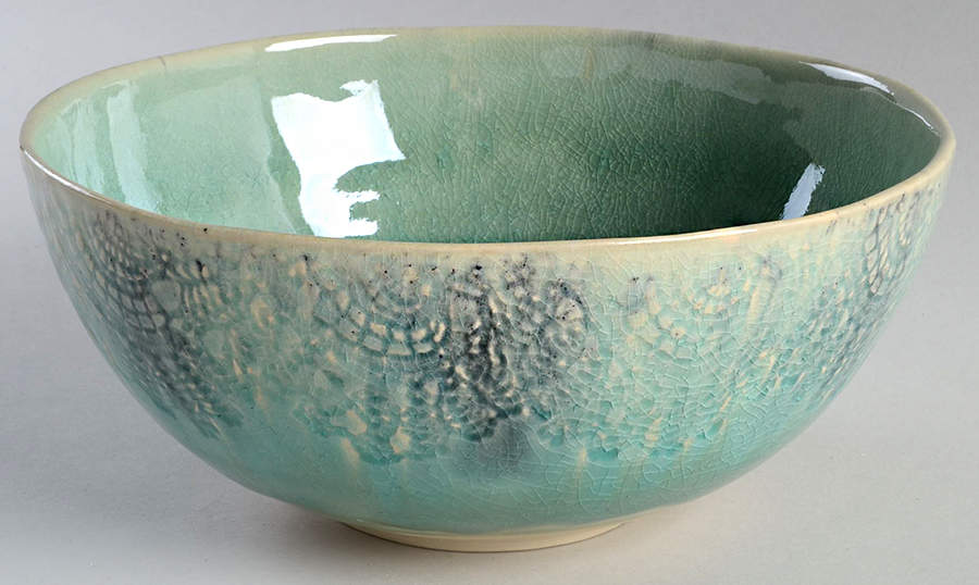 Old Havana Mint 8" Round Serving Bowl by Anthropologie-1