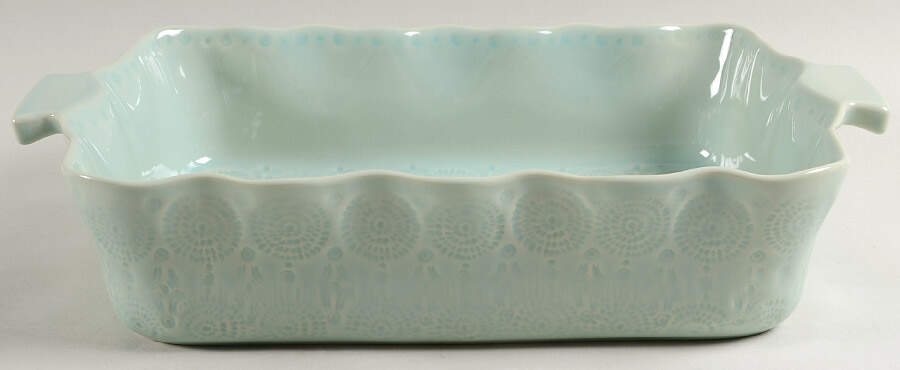 Old Havana Mint 14" Rectangular Baker by Anthropologie-1