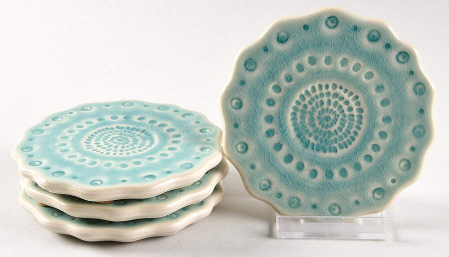 Old Havana Mint Coaster - Set of 4 by Anthropologie-1
