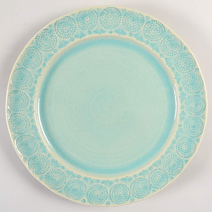 Old Havana Mint Dinner Plate by Anthropologie-1
