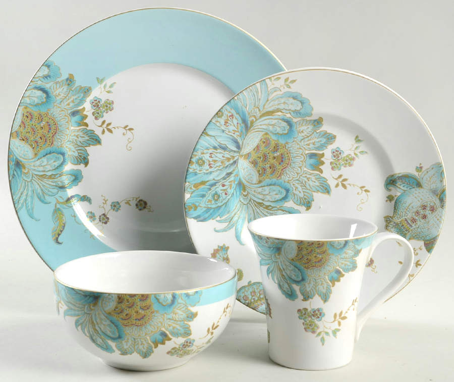 Eliza Spring Blue 4 Piece Place Setting by 222 Fifth (PTS)-1