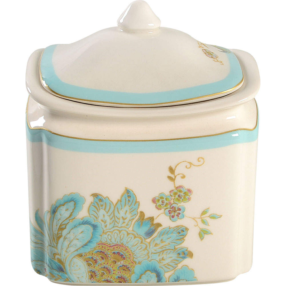 Eliza Spring Blue Small Canister & Lid by 222 Fifth (PTS)-1