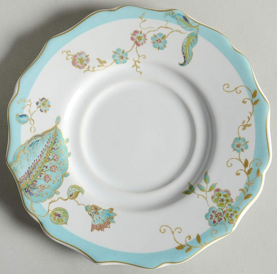 Eliza Spring Blue Saucer for Flat Cup by 222 Fifth (PTS)-1