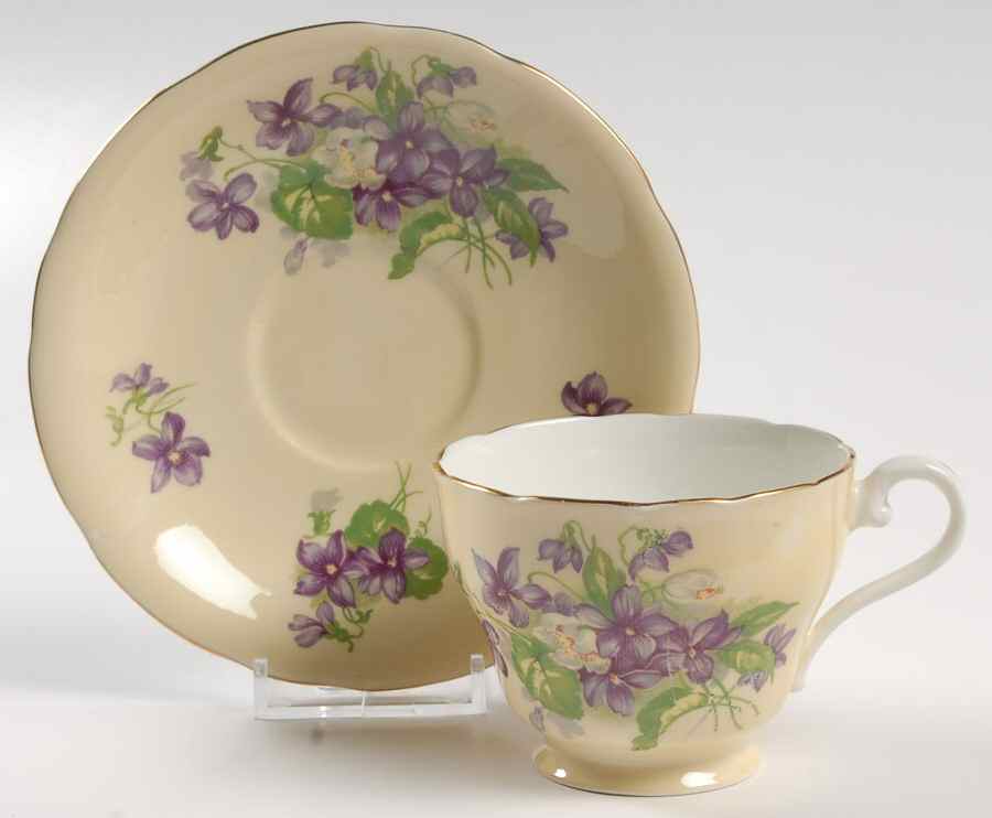 C438-7 Footed Cup & Saucer Set by John  Aynsley & Sons-1