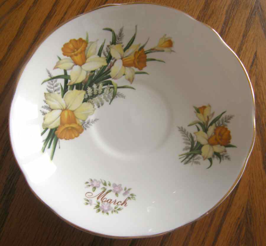 Flower of the Month Saucer for Footed Cup by Allyn Nelson-1