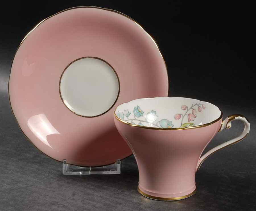 1390 Flat Cup & Saucer Set by John  Aynsley & Sons-1