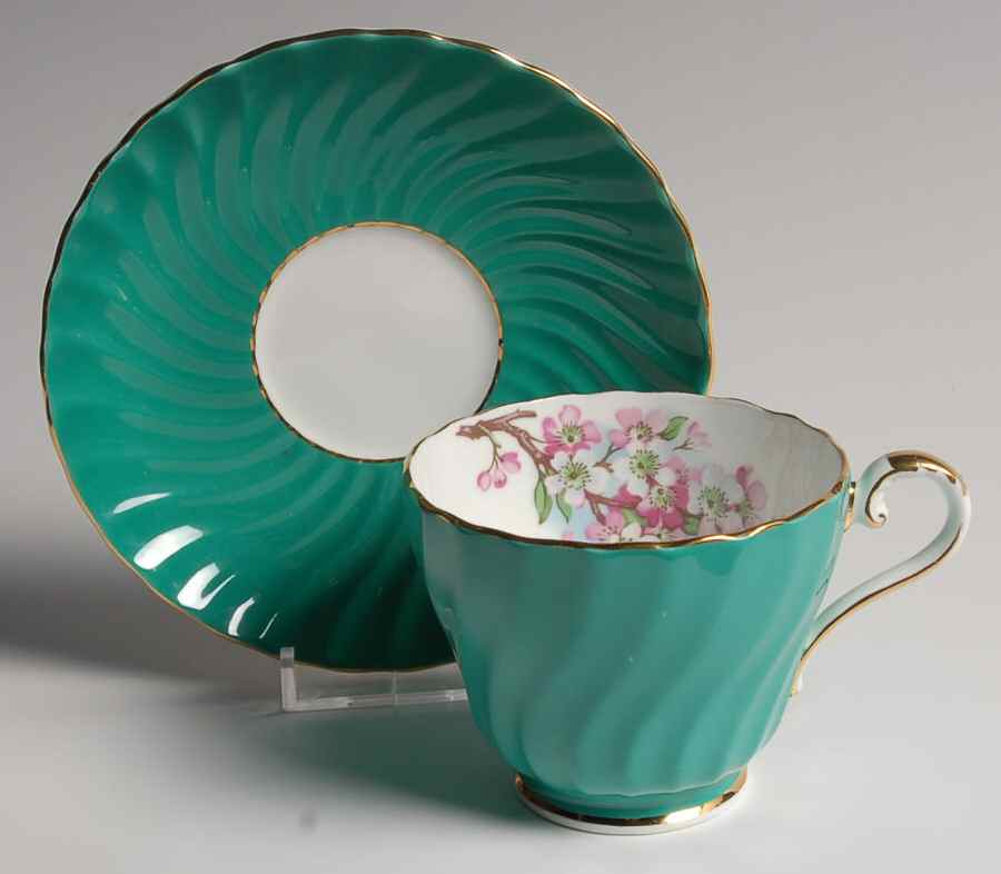 C1839 Footed Cup & Saucer Set by John  Aynsley & Sons-1