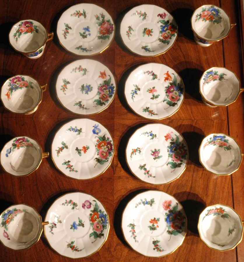 ASM9 Footed Cup & Saucer Set by A Schmidt & Sons-1