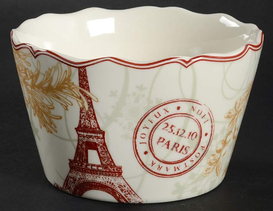 Joyeux Noel Individual Appetizer Bowl by 222 Fifth (PTS)-1