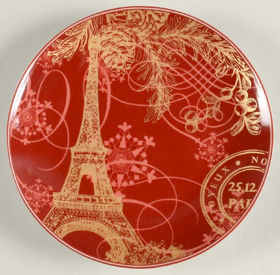 Joyeux Noel Appetizer Plate by 222 Fifth (PTS)-1
