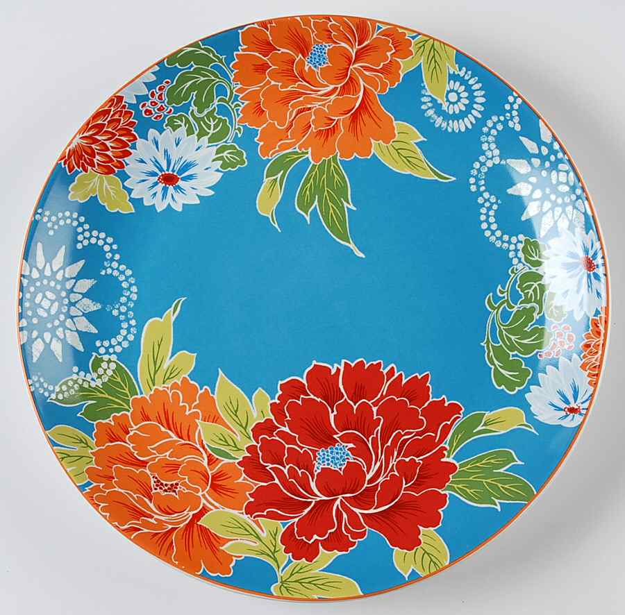 Huang Blue Dinner Plate by 222 Fifth (PTS)-1
