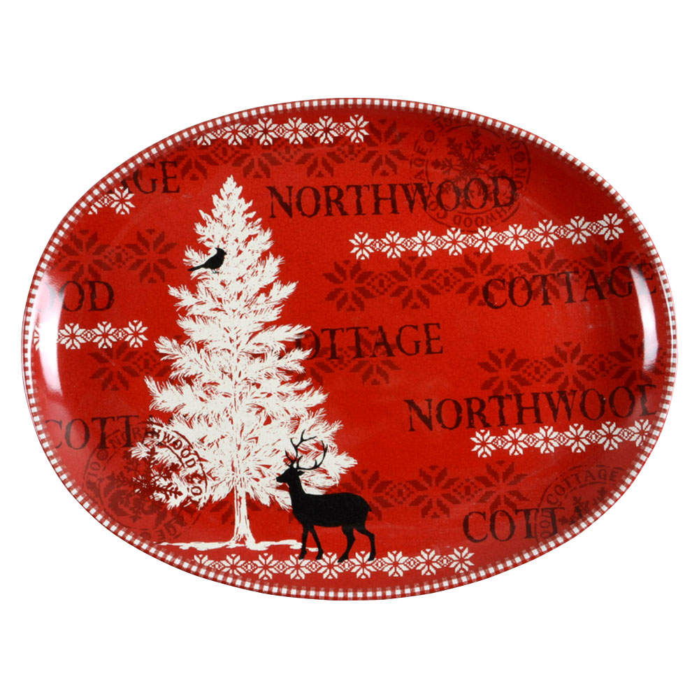 Northwood Cottage 18" Oval Serving Platter by 222 Fifth (PTS)-1