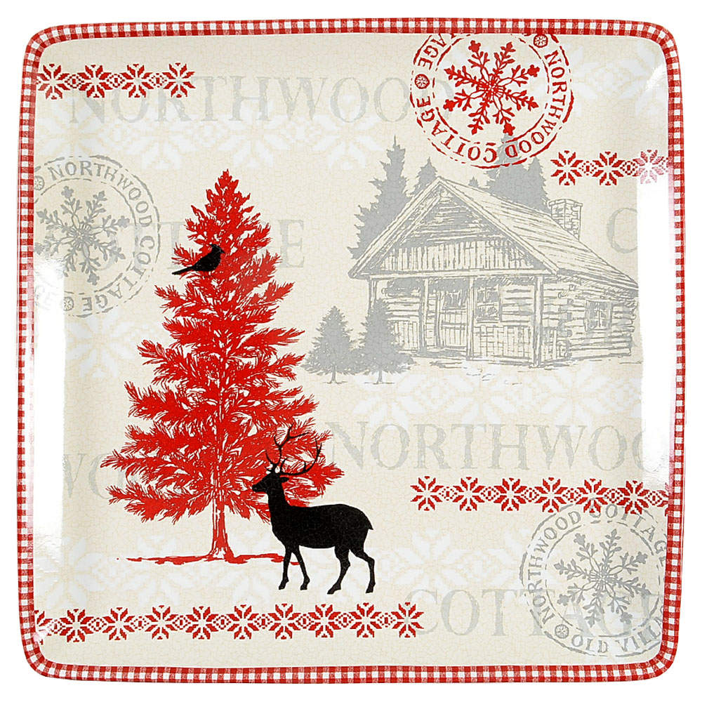Northwood Cottage 14" Square Platter by 222 Fifth (PTS)-1