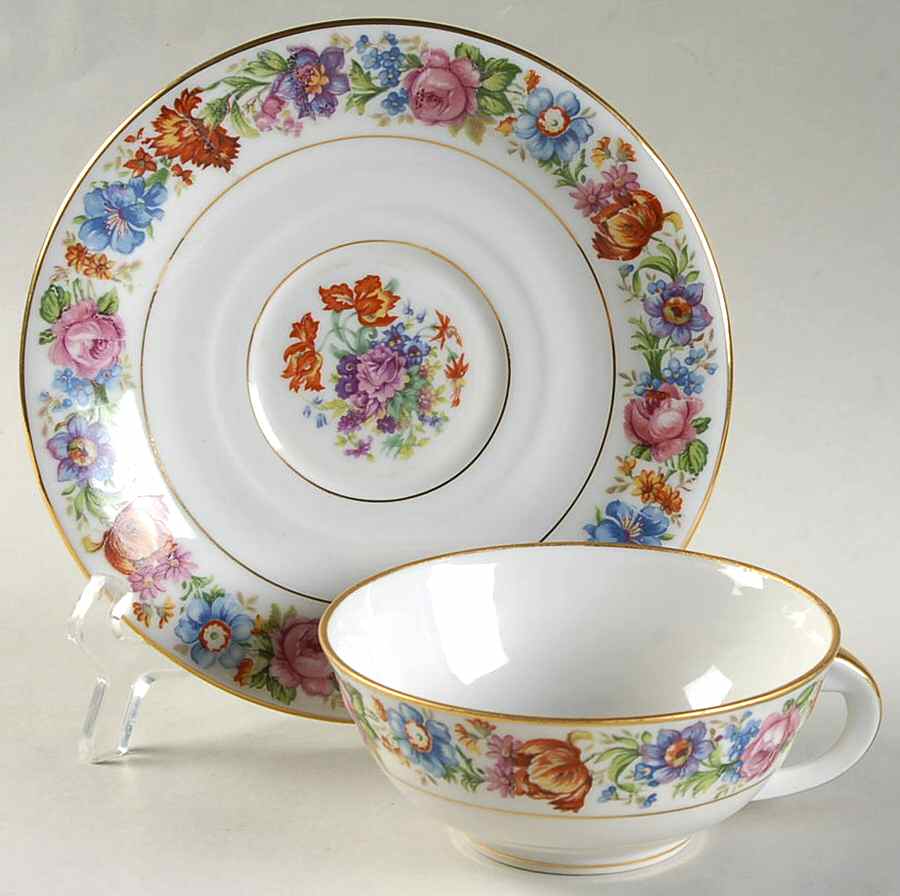 817 Flat Cup & Saucer Set by Ajco-1