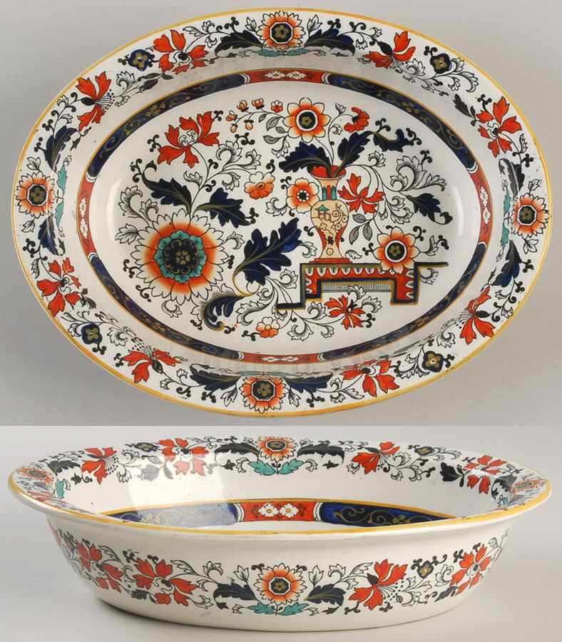 5847 9" Oval Vegetable Bowl by Ashworth Bros-1
