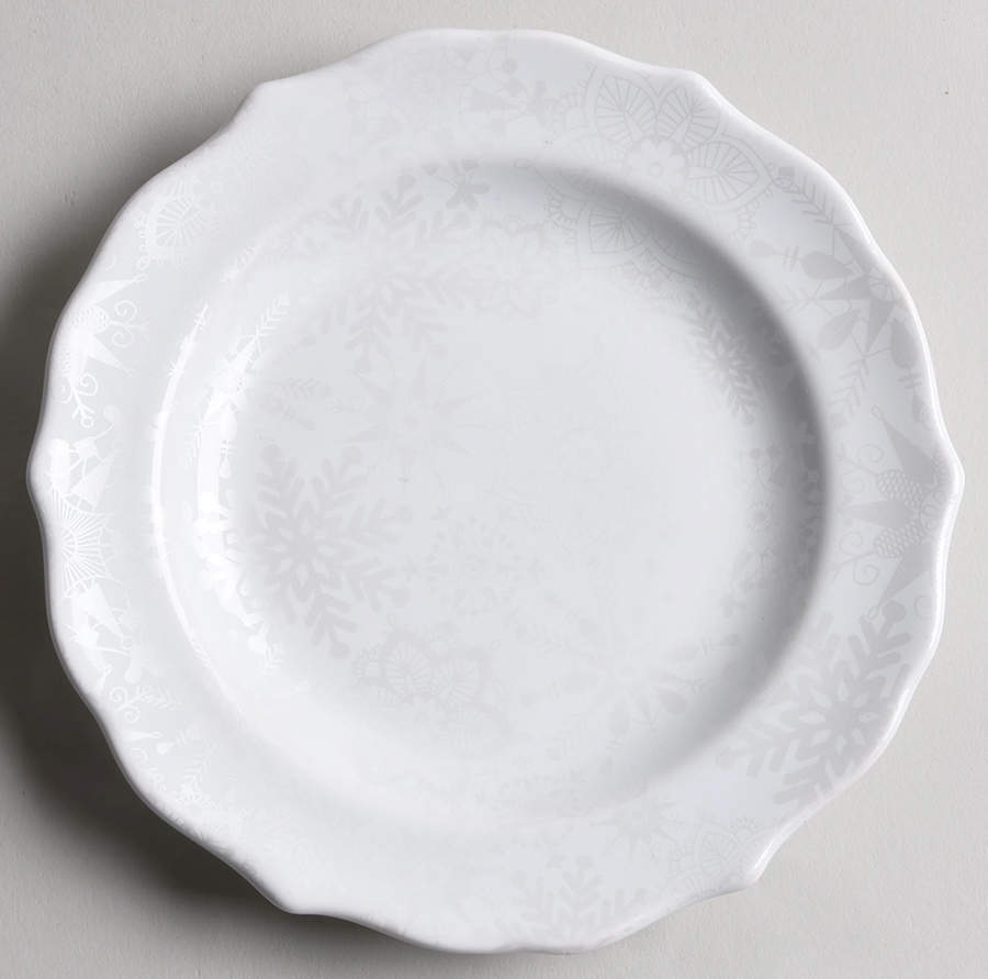 Snow Flurry Appetizer Plate by 222 Fifth (PTS)-1
