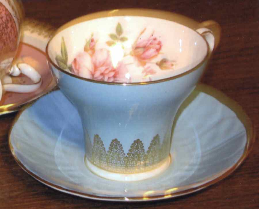 1464 Flat Cup & Saucer Set by John  Aynsley & Sons-1