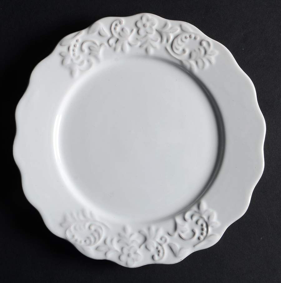 Bianca Petals White Salad Plate by American Atelier-1
