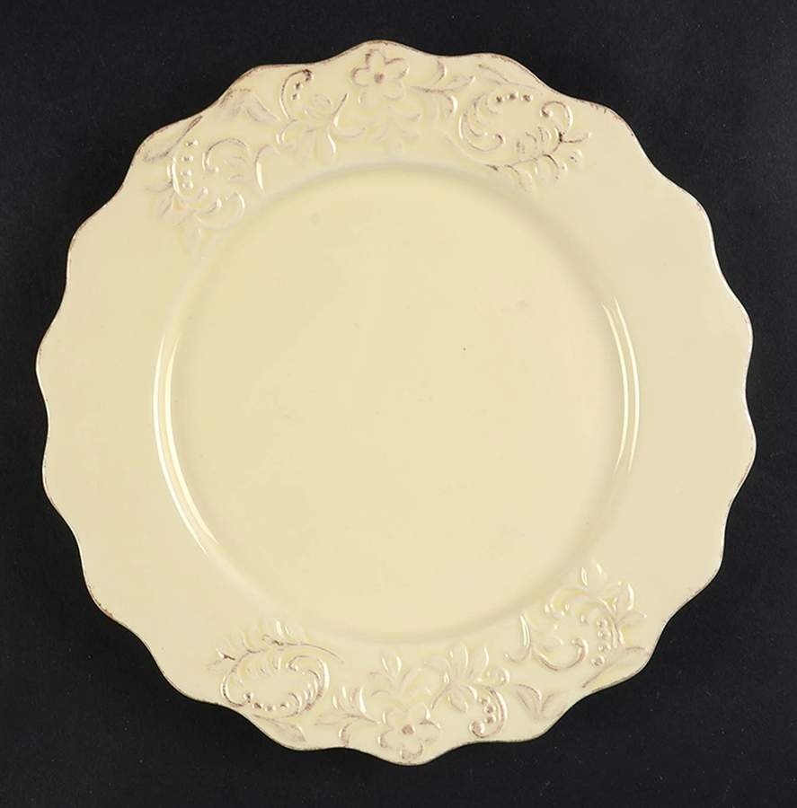 Bianca Petals Cream Salad Plate by American Atelier-1