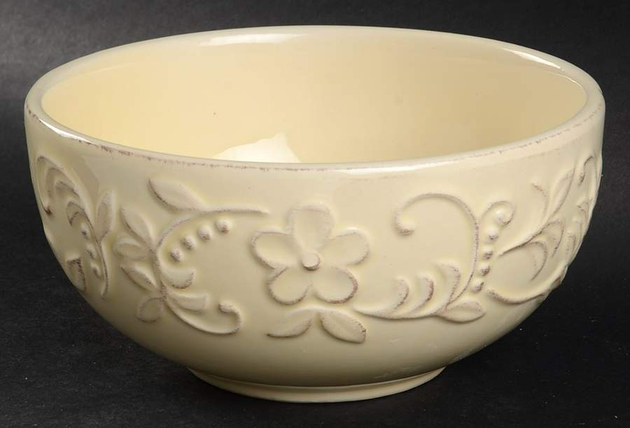 Bianca Petals Cream Soup/Cereal Bowl by American Atelier-1
