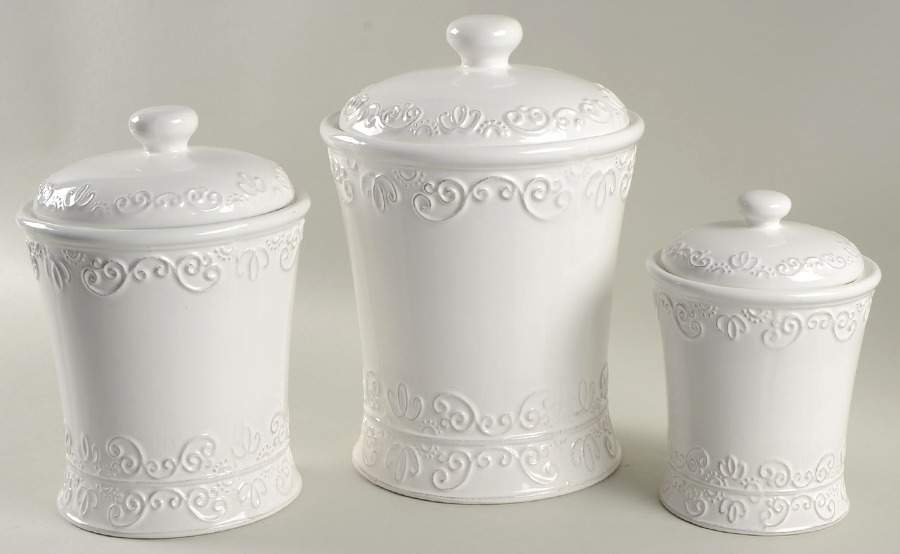 Bianca White (3 Piece) Canister Set (Box Set) by American Atelier-1