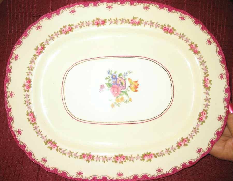 7582 14" Oval Serving Platter by John  Aynsley & Sons-1